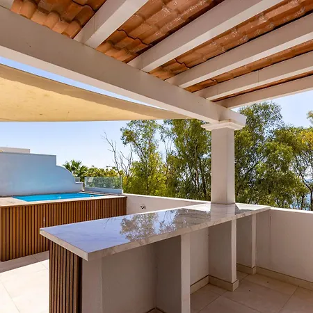 Penthouse Amaryllis - Dakterras & Private Pool 埃斯特波纳